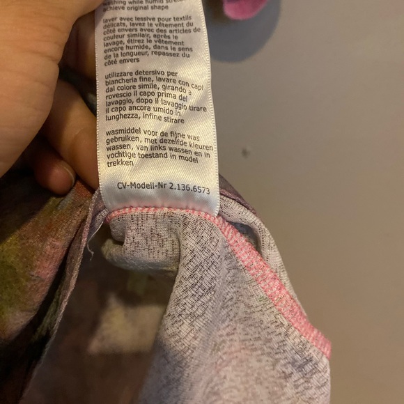 Biaggini Watercolor Floral Short Sleeve Babydoll Tee - Picture 7 of 7